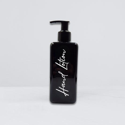 Empty Refillable Dispenser Bottles - Black Gloss - 300ml