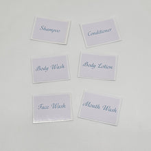 Load image into Gallery viewer, 50ml Travel Cosmetics Labels - FREE! Reuse the 50ml concentrate bottles