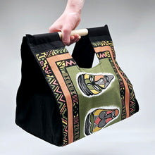 Load image into Gallery viewer, Salad Bowl or Pot Carrier - African Masks - 3 Colours