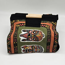 Load image into Gallery viewer, Salad Bowl or Pot Carrier - African Masks - 3 Colours