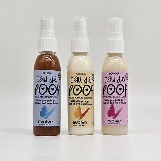 Evolve 50ml Eau de Poof 50ml - Citrus - Before You Go Loo Spray