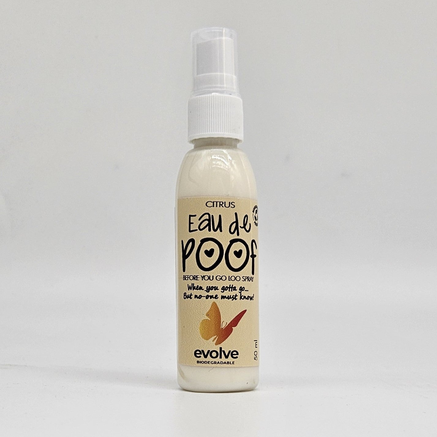 Evolve 50ml Eau de Poof 50ml - Powder - Before You Go Loo Spray
