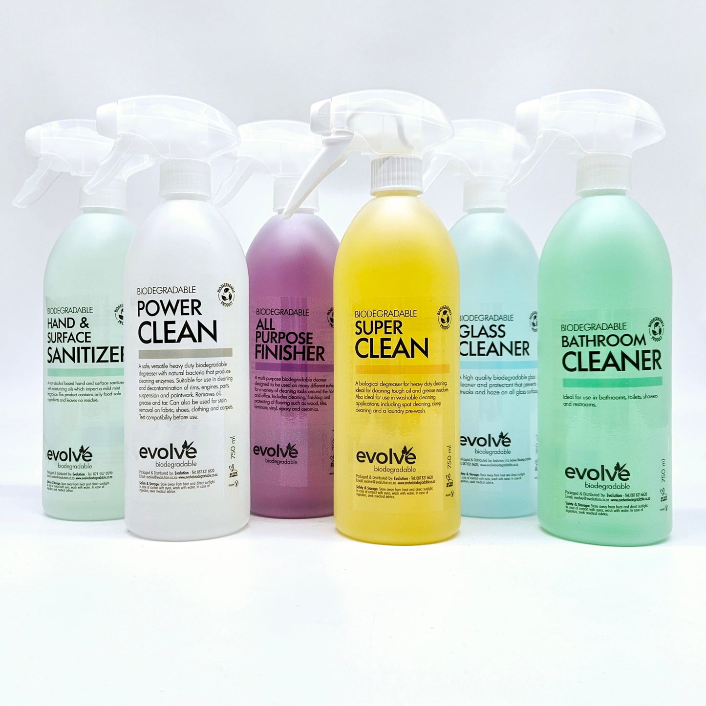 Evolve 750ml Ultimate Cleaning Combo (6 Pack)