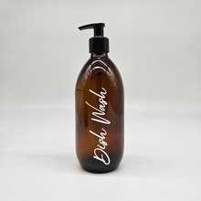 Load image into Gallery viewer, Empty Refillable Dispenser Bottles - Amber Glass - 500ml