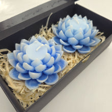 Load image into Gallery viewer, Lotus Large Candle - 2 Pack - Various Colours