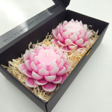 Load image into Gallery viewer, Lotus Large Candle - 2 Pack - Various Colours