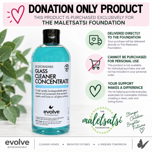 Evolve 500ml Glass Cleaner Concentrate - Maletsatsi Foundation