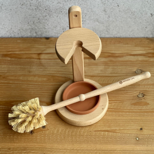 Natural Toilet Brush with Stand