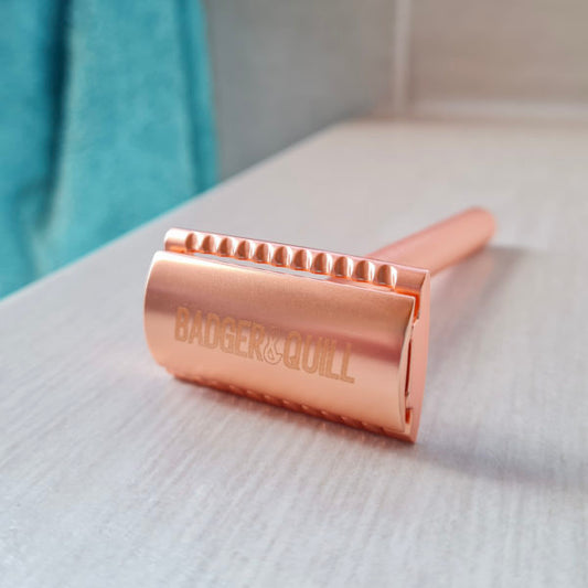 B&Q 00 Rose Gold Safety Razor