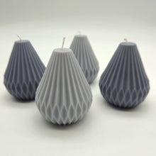 Load image into Gallery viewer, Evolve Soy Wax Geometric Candle - Grey & Light Grey - Lemongrass