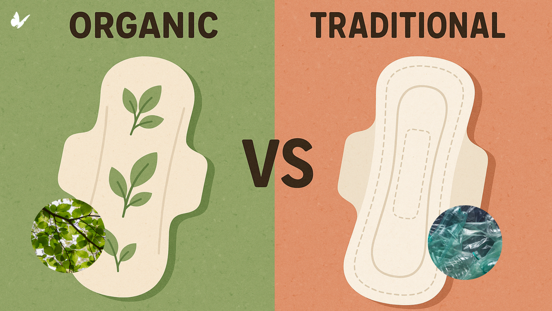 Organic pads vs traditional pads: What’s the difference?