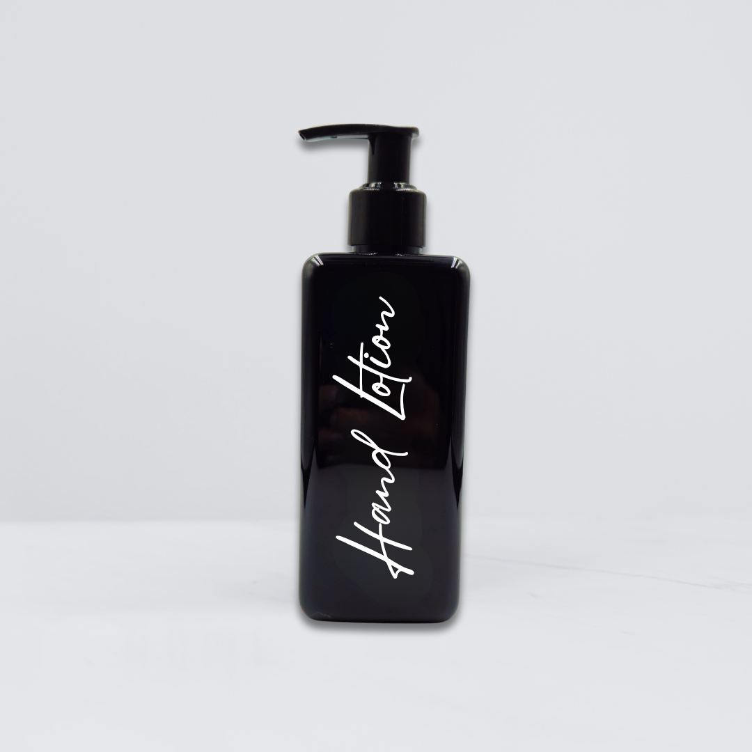 Empty Refillable Dispenser Bottles - Black Gloss - 300ml