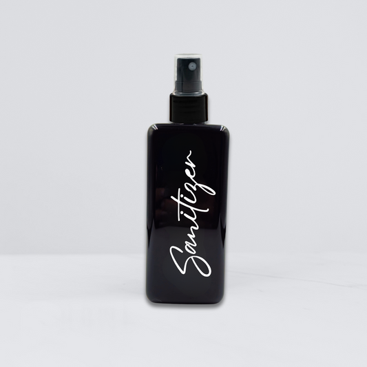 Empty Refillable Dispenser Bottles - Black Gloss - 300ml