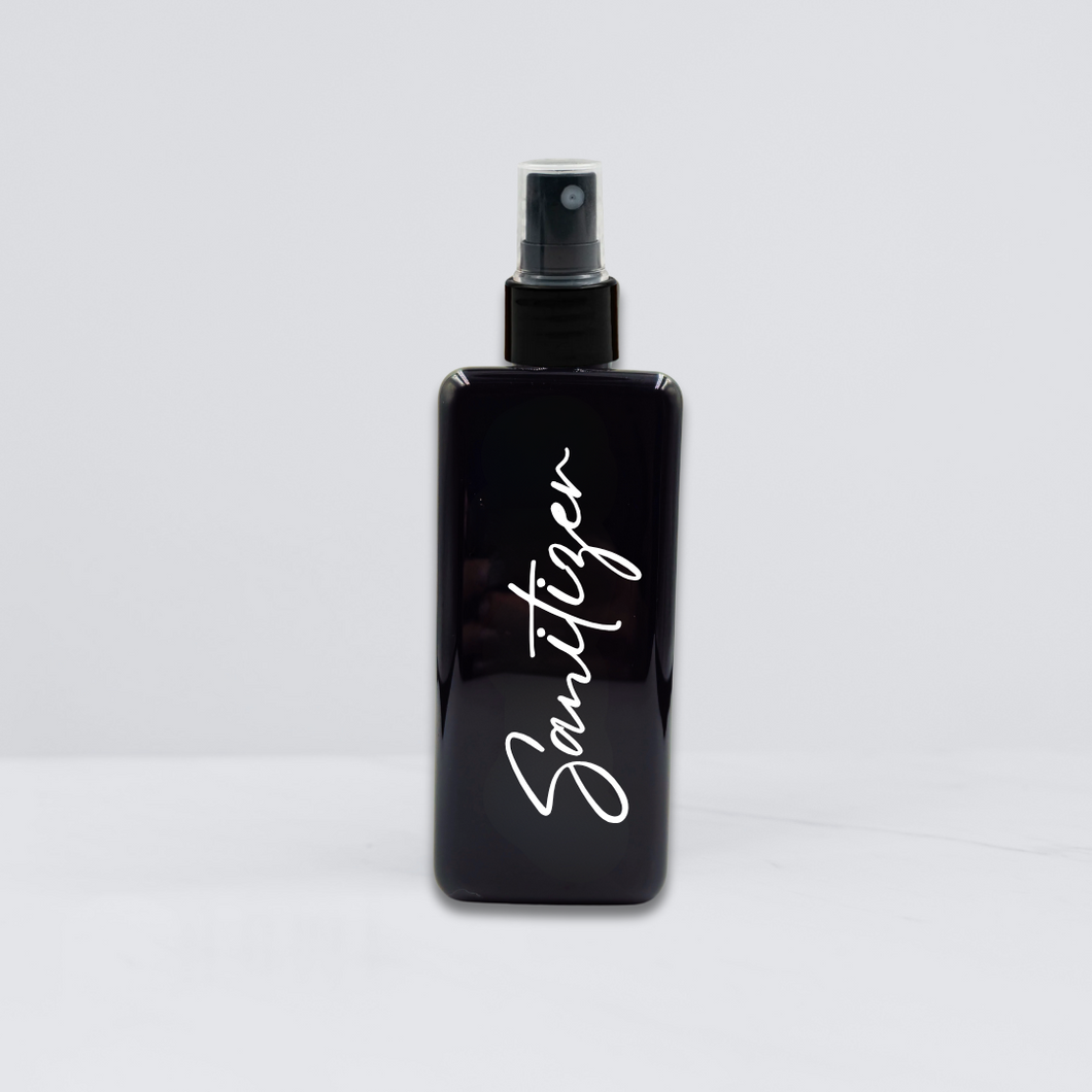 Empty Refillable Dispenser Bottles - Black Gloss - 300ml