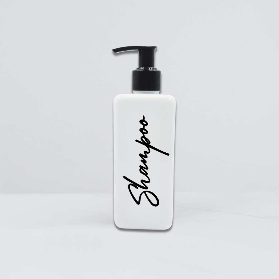 Empty Refillable Dispenser Bottles - White Gloss - 300ml