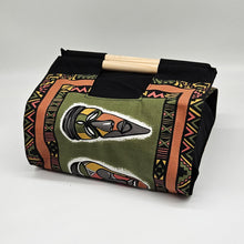 Load image into Gallery viewer, Salad Bowl or Pot Carrier - African Masks - 3 Colours
