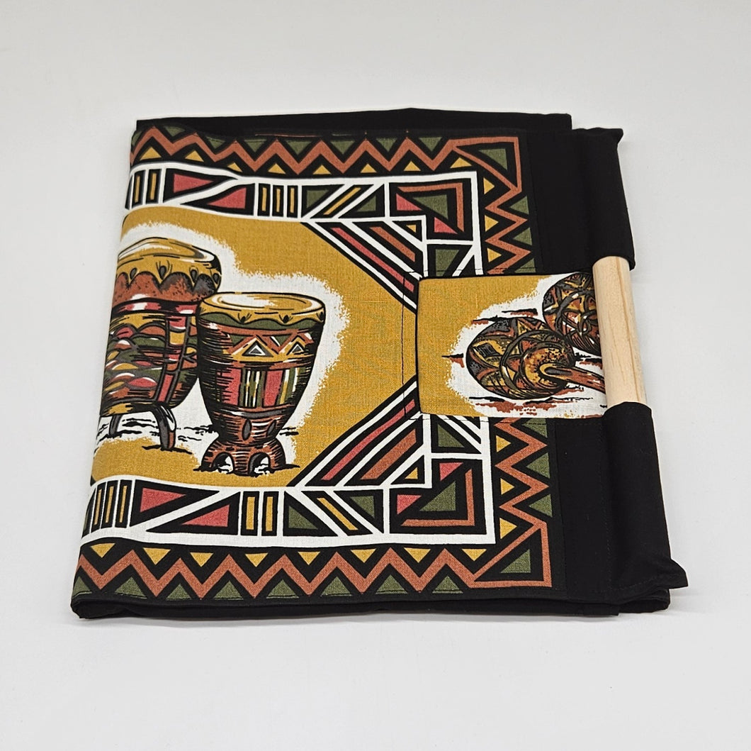 Salad Bowl or Pot Carrier - African Drums - 3 Colours
