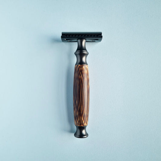 B&Q 04 Matt Black Bamboo Safety Razor