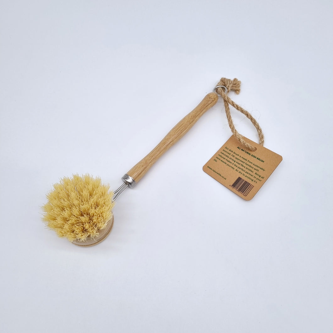 Bamboo & Sisal Bristle Dish Brush