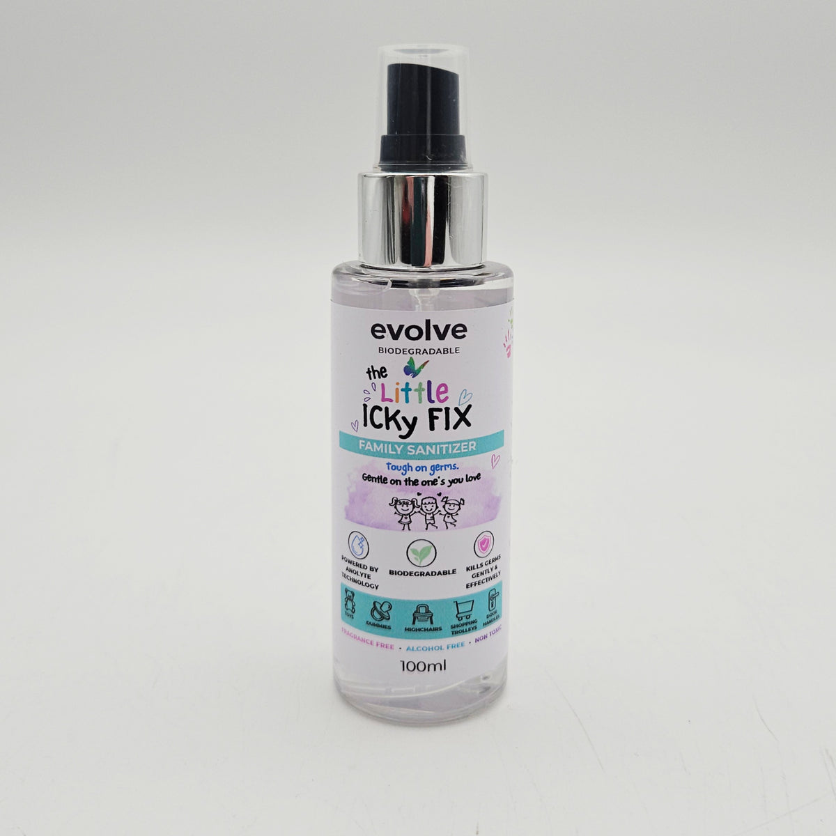 Evolve 100ml The Little Icky Fix - Family Sanitizer