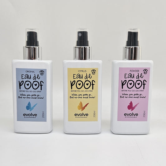 Evolve Eau de Poof 200ml - Original - BEFORE YOU GO LOO SPRAY