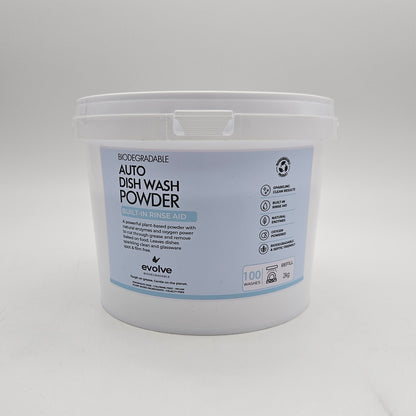 Evolve 5Kg Auto Dish Wash Powder with Built-In Rinse Aid