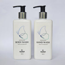 Load image into Gallery viewer, Evolve 300ml Hand &amp; Body Wash Combo - Pump &amp; Disc
