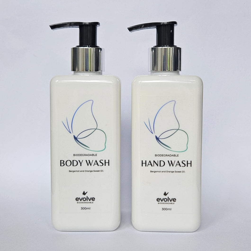 Evolve 300ml Hand & Body Wash Combo - Pump & Disc