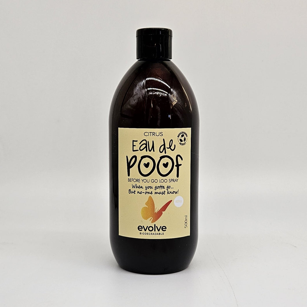 Evolve Eau de Poof 500ml Refill - Citrus, Powder & Original