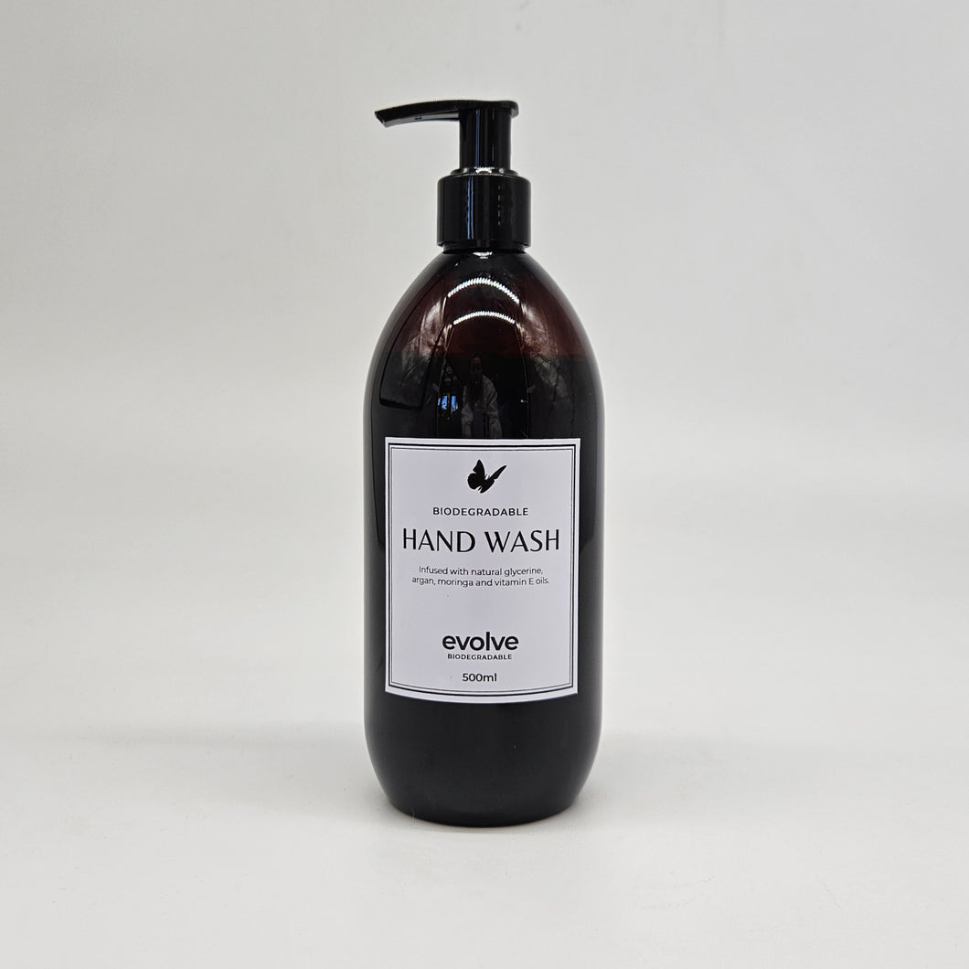 Evolve Hand Wash 500ml - Amber Glass & Amber Plastic - LIMITED EDITION