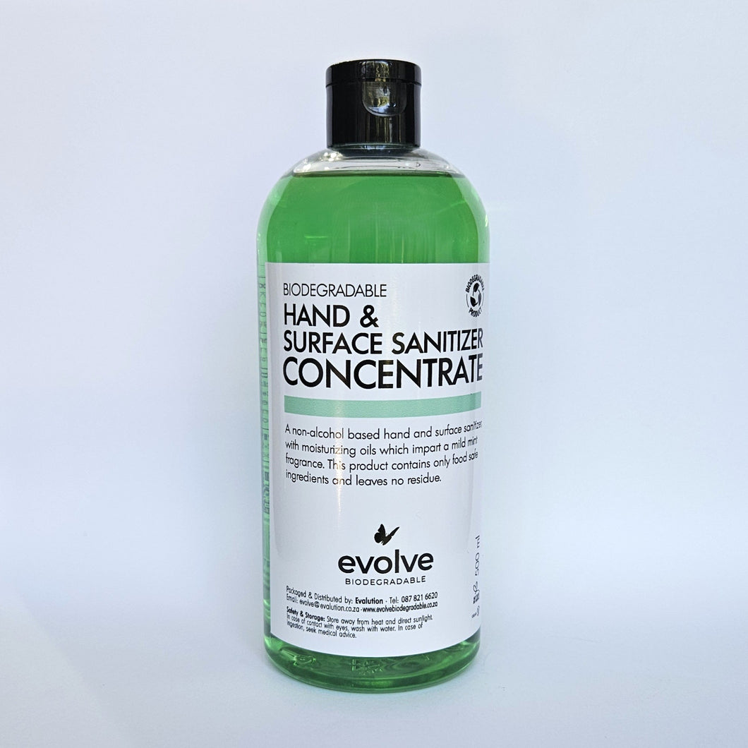 Evolve 500ml Hand & Surface Sanitizer Conc - New