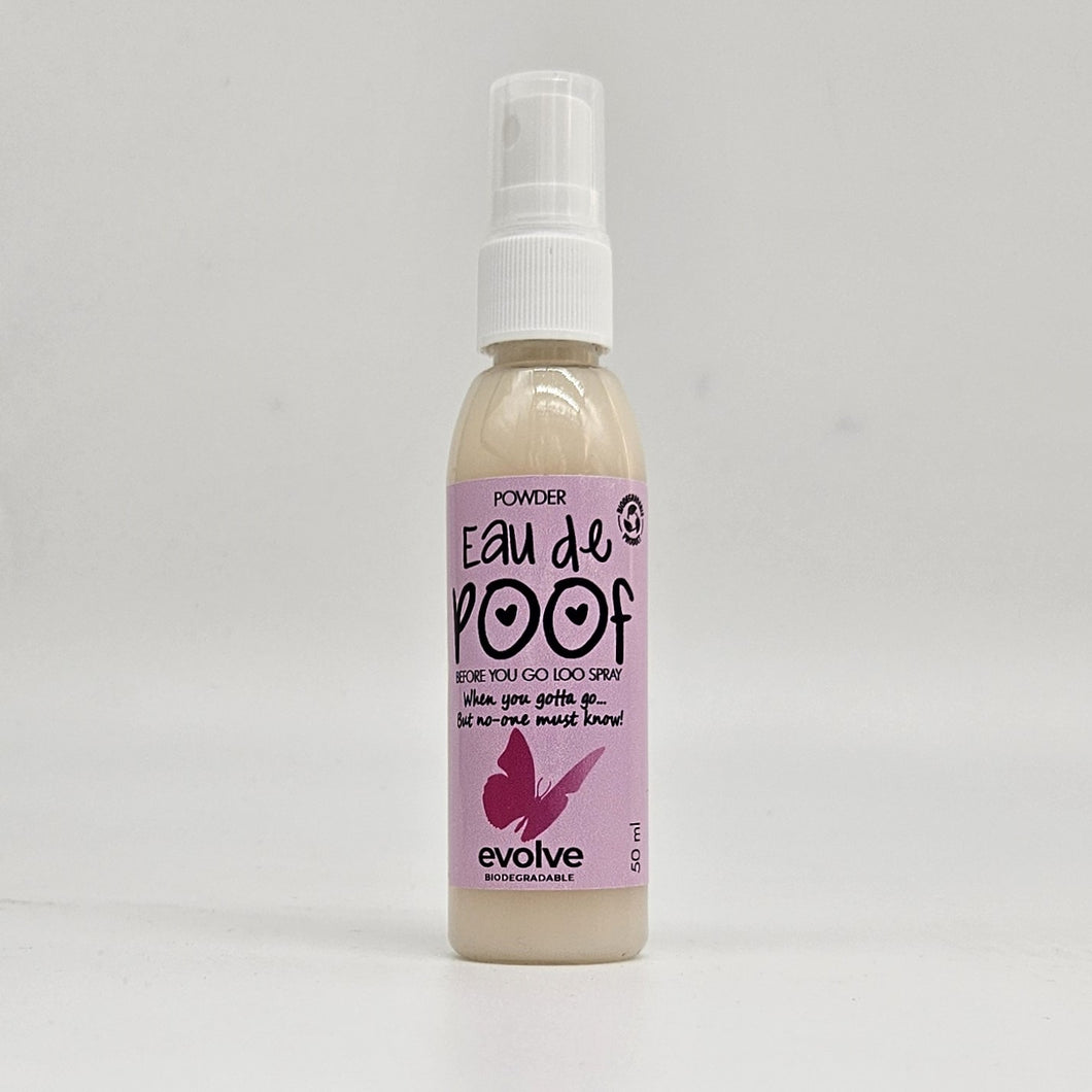 Evolve 50ml Eau de Poof 50ml - Powder - Before You Go Loo Spray