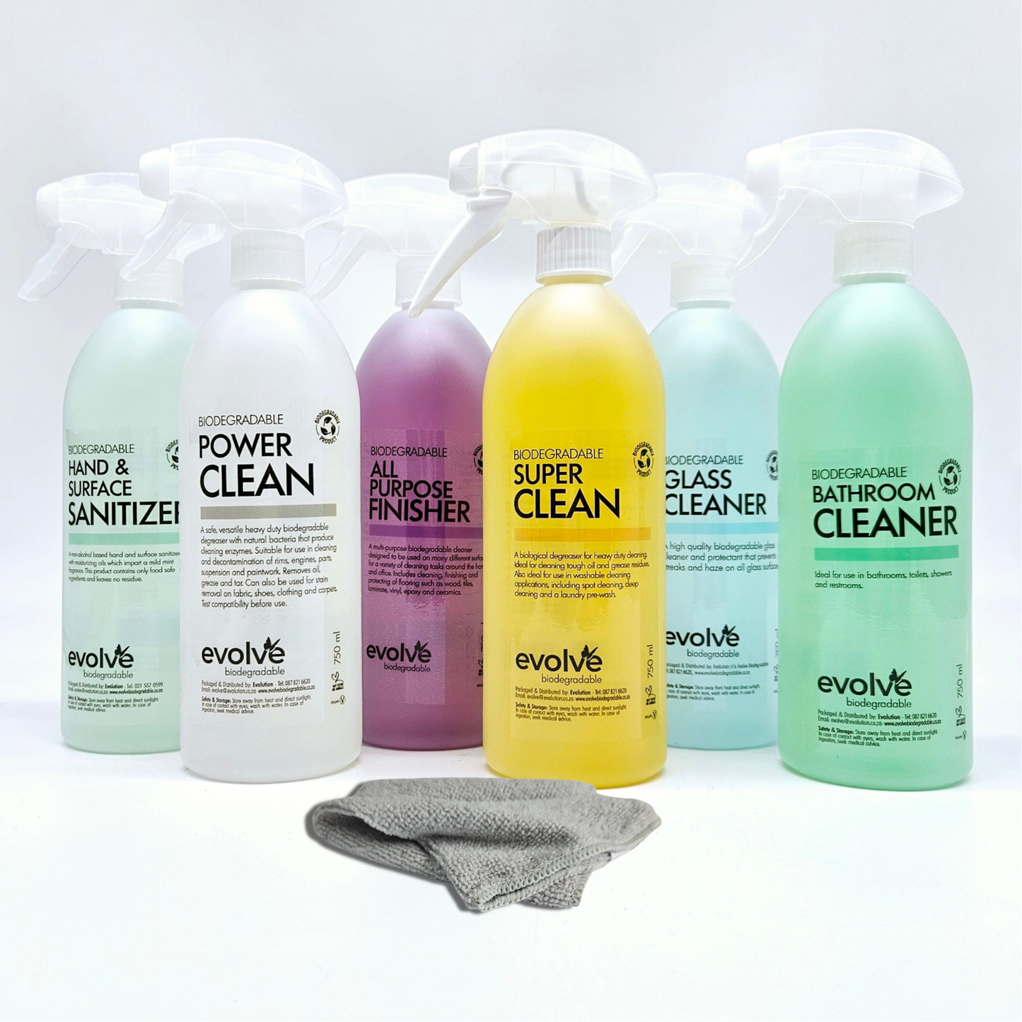 Evolve 750ml Ultimate Cleaning Combo (6 Pack)