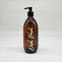 Load image into Gallery viewer, Empty Refillable Dispenser Bottles - Amber Glass - 500ml
