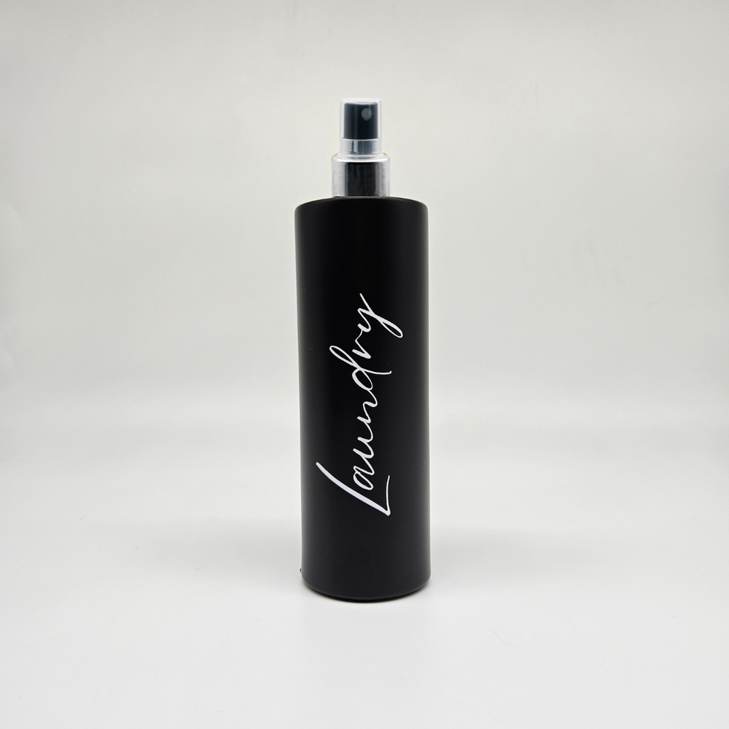 Empty Refillable Dispenser Bottles - Black Plastic - 500ml