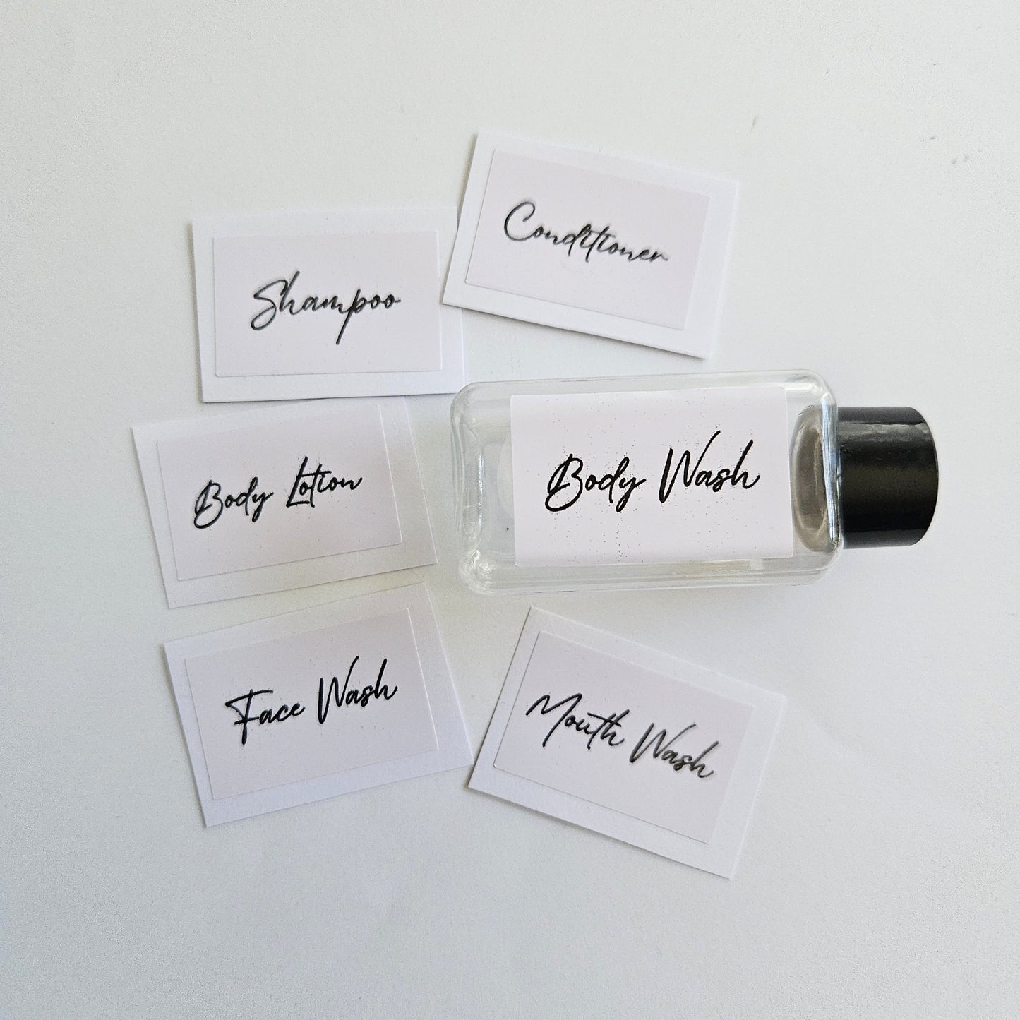 50ml Travel Cosmetics Labels - FREE! Reuse the 50ml concentrate bottles