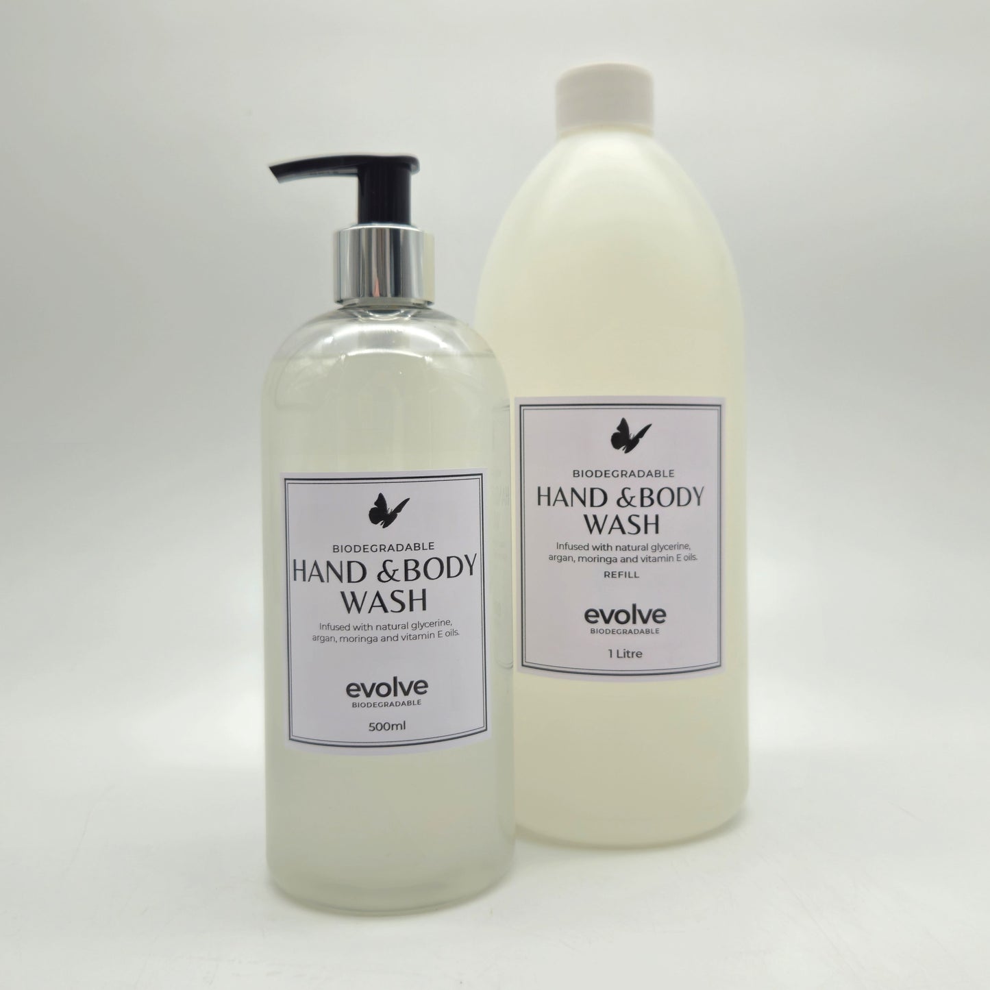 Evolve Hand & Body Wash Clear - 500ml Disc Top