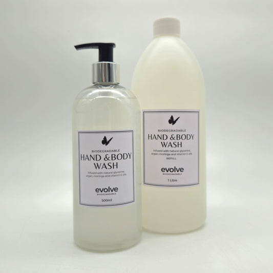 Evolve Hand & Body Wash Clear - 500ml Pump