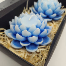 Load image into Gallery viewer, Lotus Large Candle - 2 Pack - Various Colours
