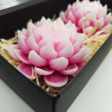 Load image into Gallery viewer, Lotus Large Candle - 2 Pack - Various Colours

