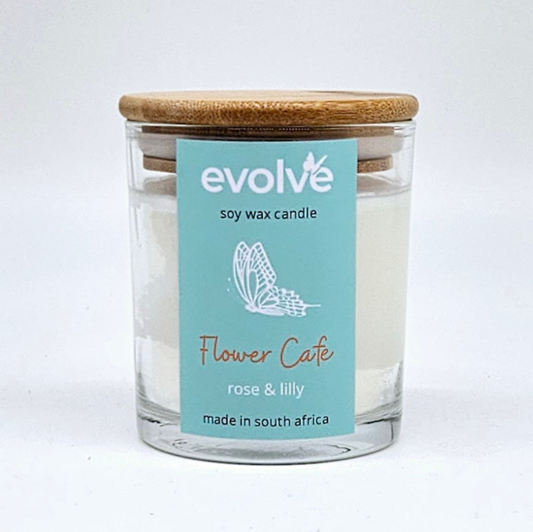 Evolve Soy Wax Candle - Flower Cafe