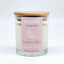 Load image into Gallery viewer, Evolve Soy Wax Candle - Soap on a Rope
