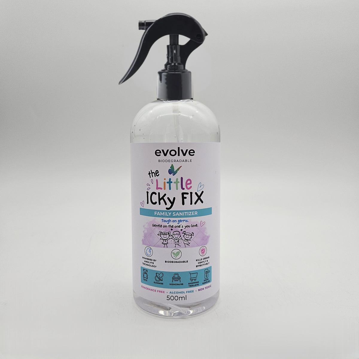 Evolve 500ml The Little Icky Fix - Family Sanitizer - Maletsatsi Foundation