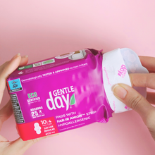 Load image into Gallery viewer, Gentle Day Organic Regular Flow Pads 10
