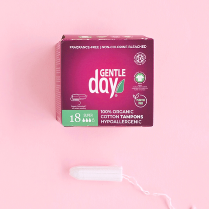 Gentle Day Organic Cotton Tampons - Regular & Super 18