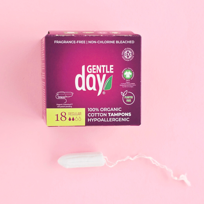 Gentle Day Organic Cotton Tampons - Regular & Super 18