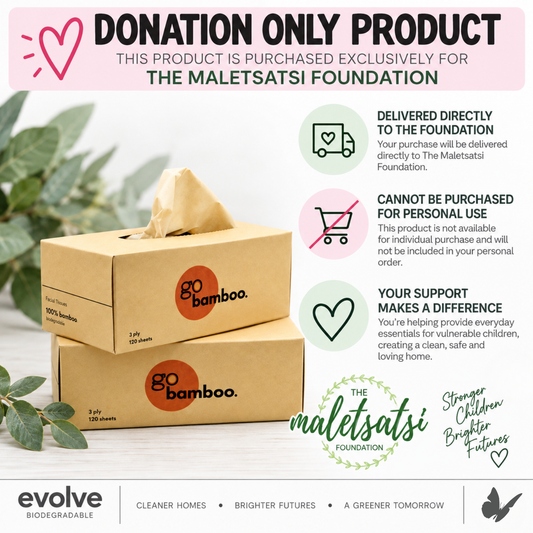 Bamboo 3 Ply Facial Tissue Box - Maletsatsi Foundation
