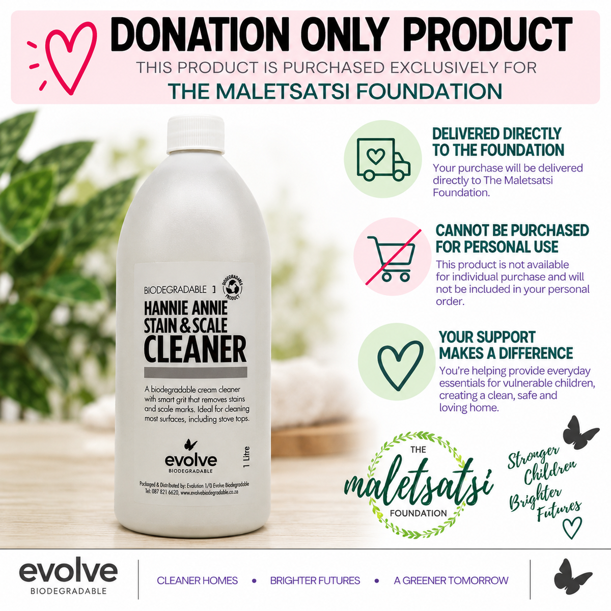Evolve 1L Hannie Annie - Maletsatsi