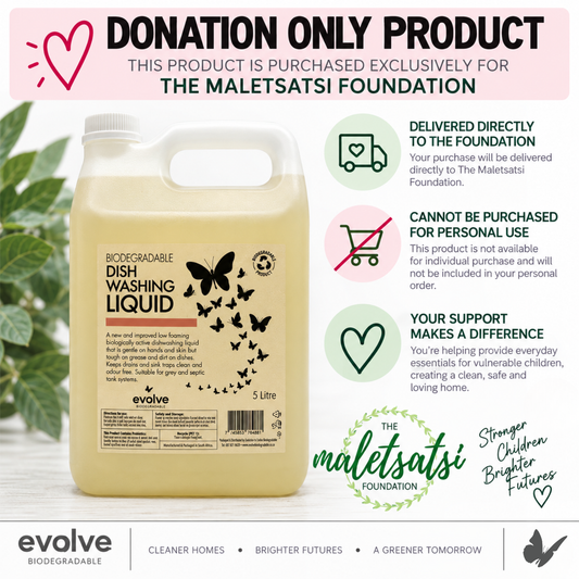 Evolve Dish Washing Liquid 5L Refill - Maletsatsi Foundation