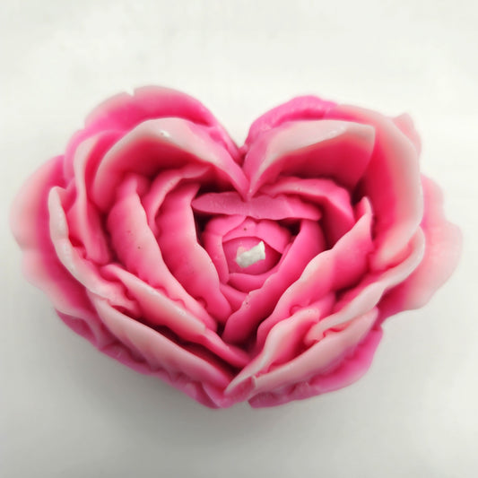 Evolve Soy Wax Pink Heart Rose - Vanilla